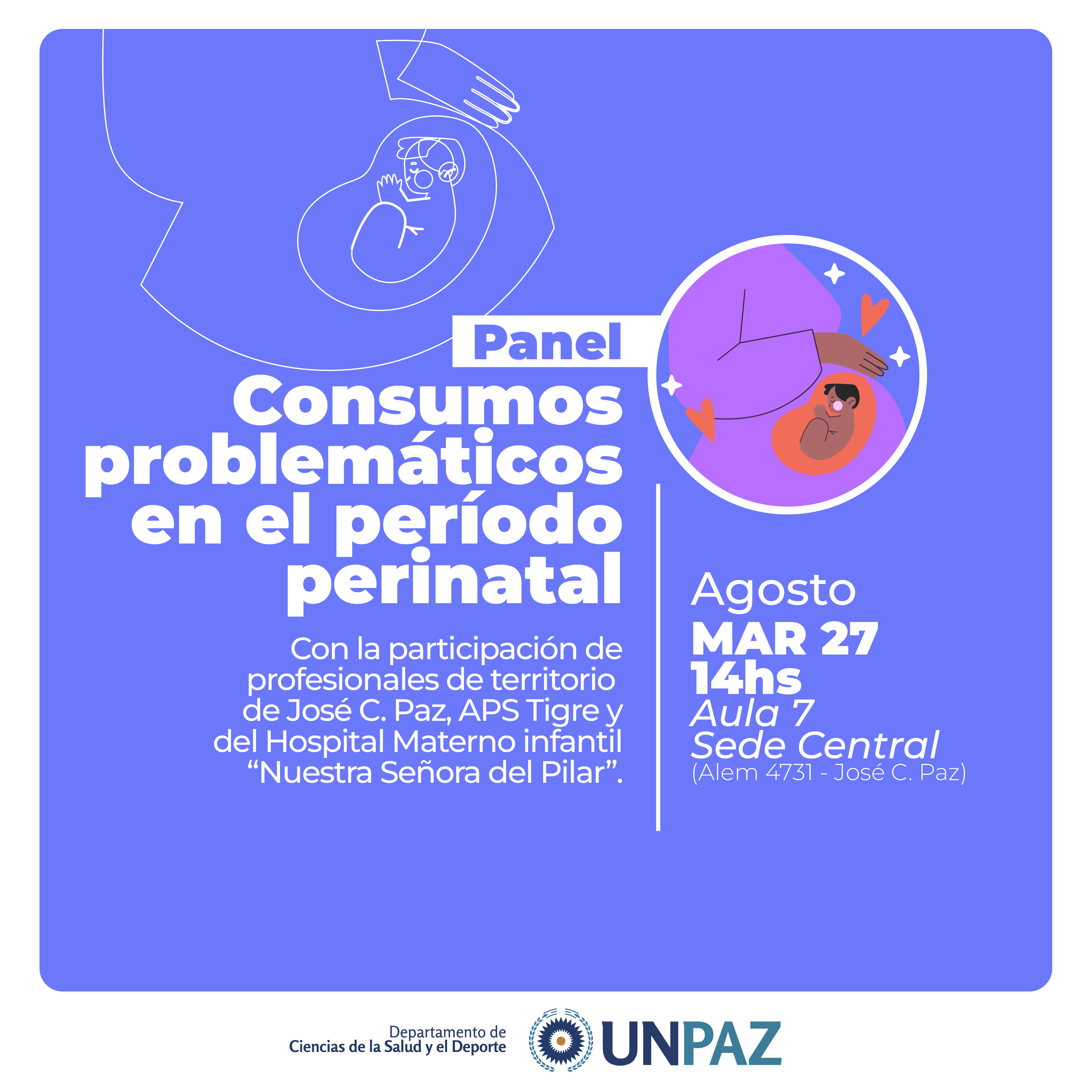 Panel “Consumos problemáticos en el periodo perinatal”