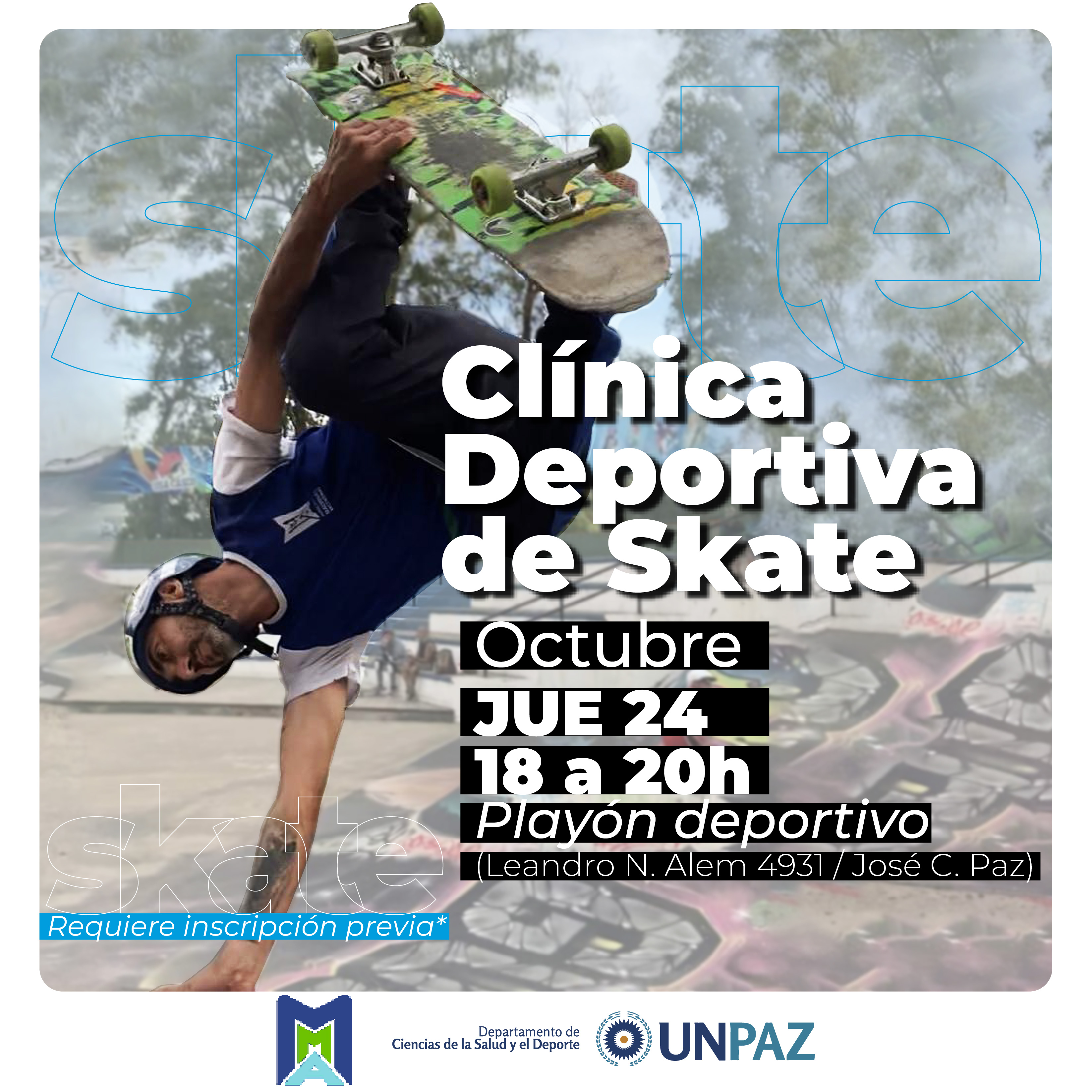 Clínica Deportiva de Skate - UNPAZ