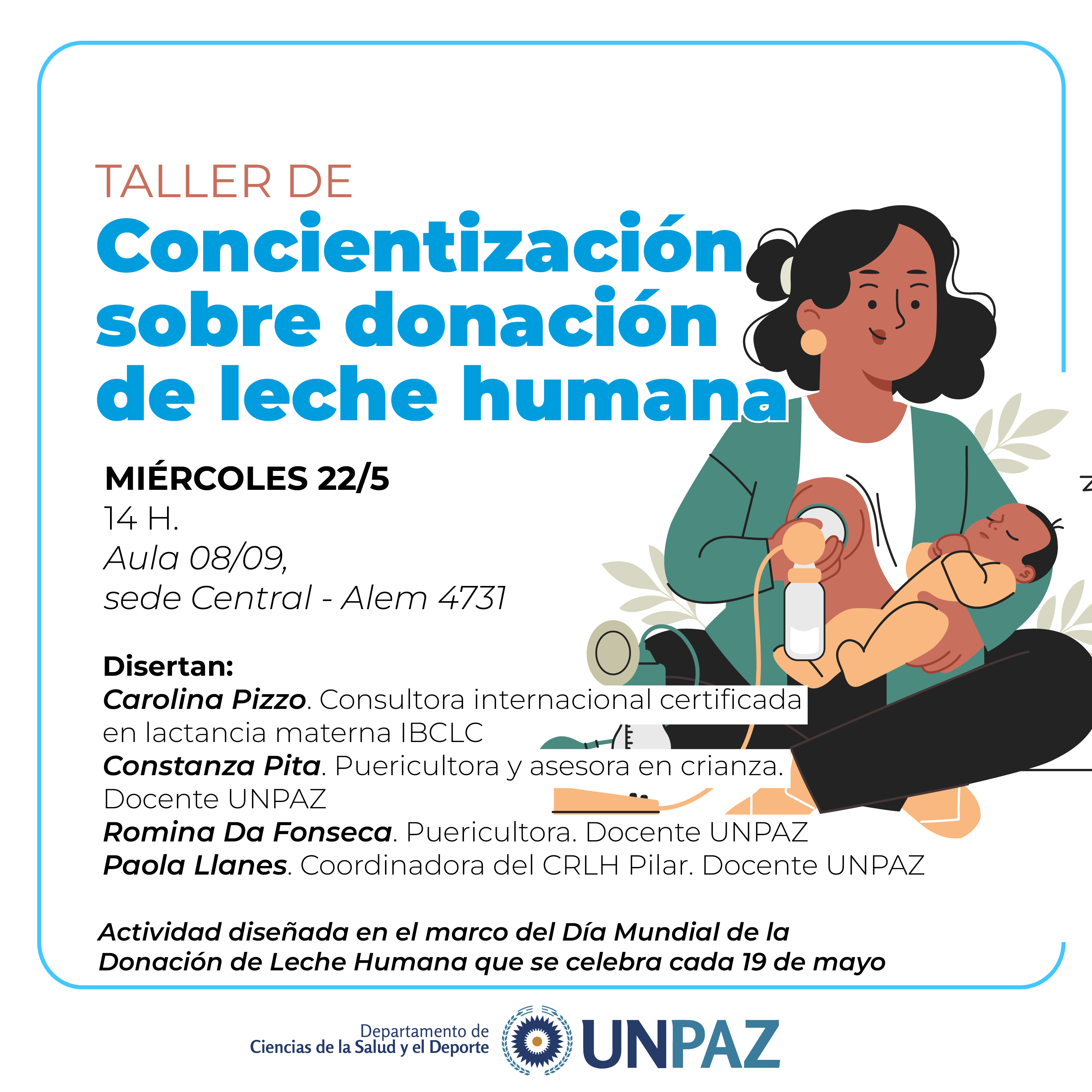 Taller de concientización sobre donación de leche humana