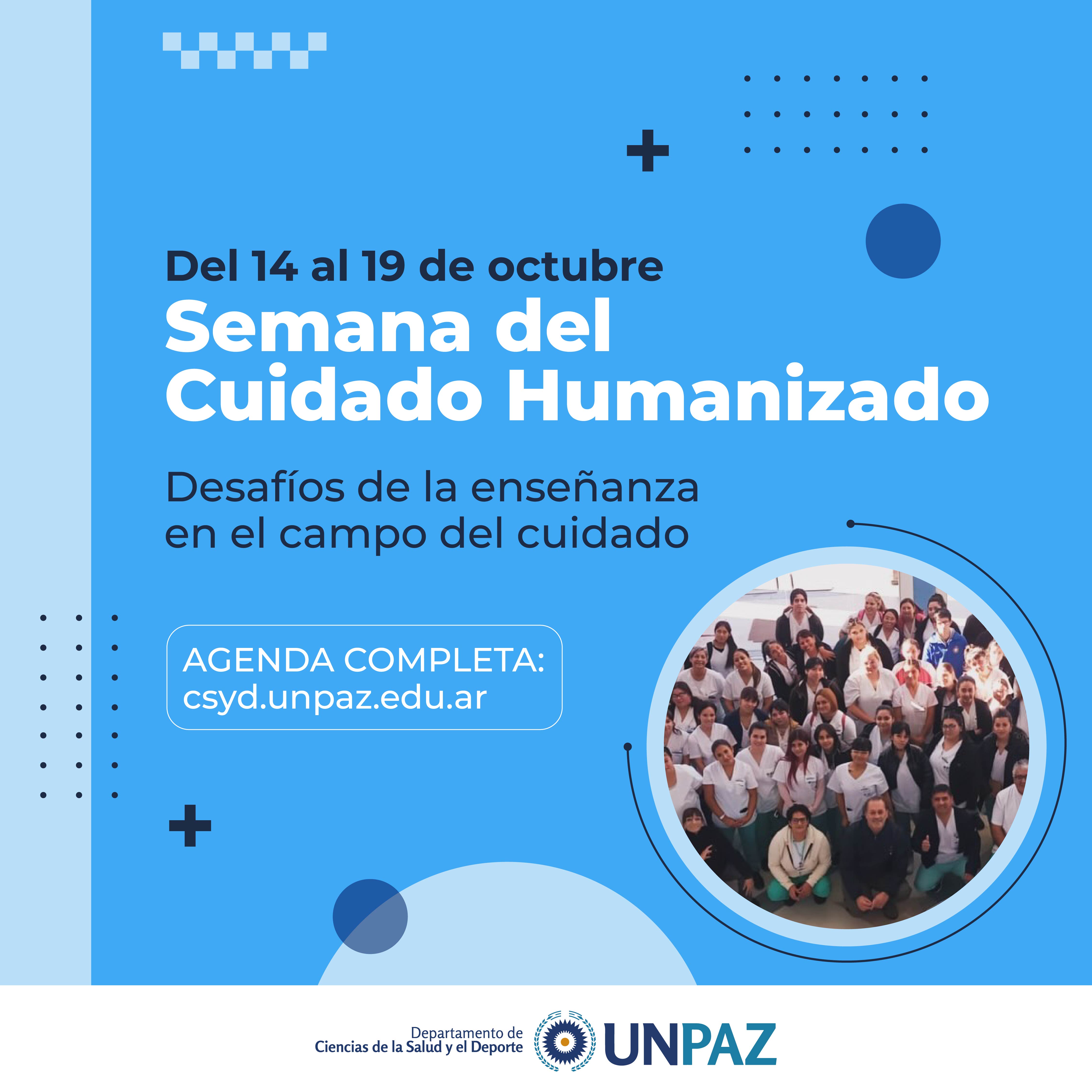 Semana del cuidado humanizado: Desafíos de la enseñanza  en el campo del cuidado