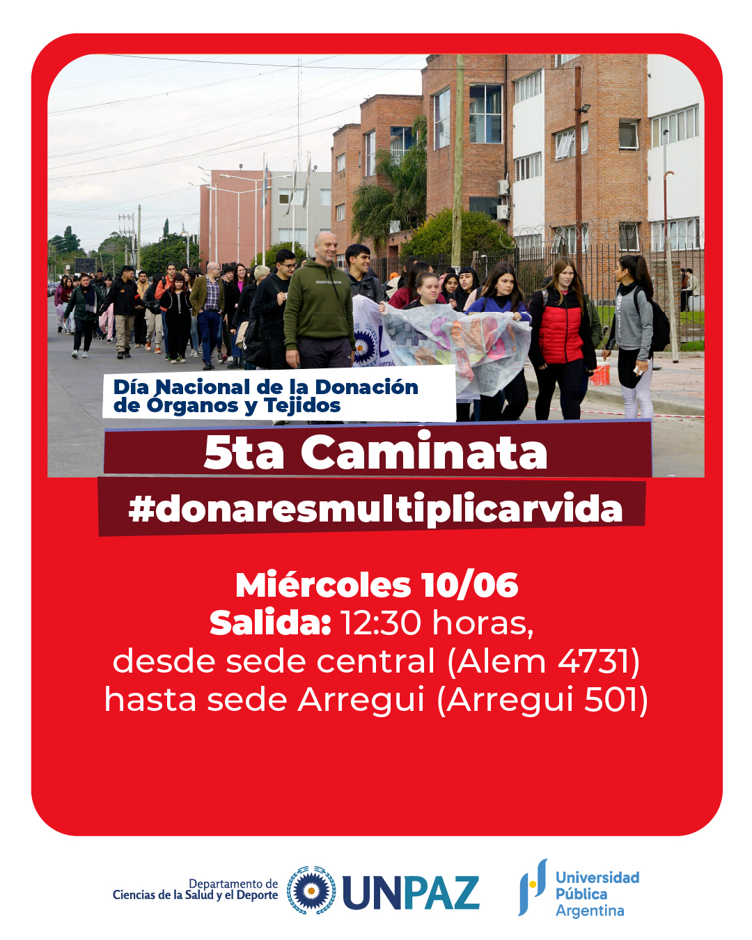 La UNPAZ realizará actividades de concientización sobre la donación de órganos y tejidos