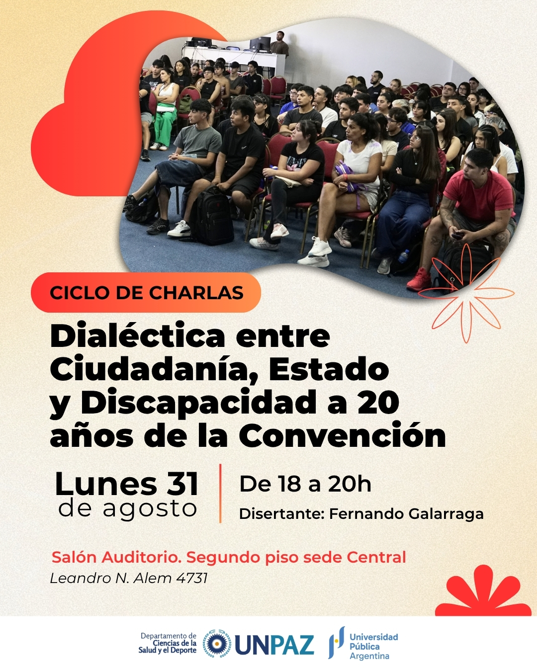 Ciclo de charlas: Dialéctica entre Ciudadanía, Estado y Discapacidad a 20 años de la Convención
