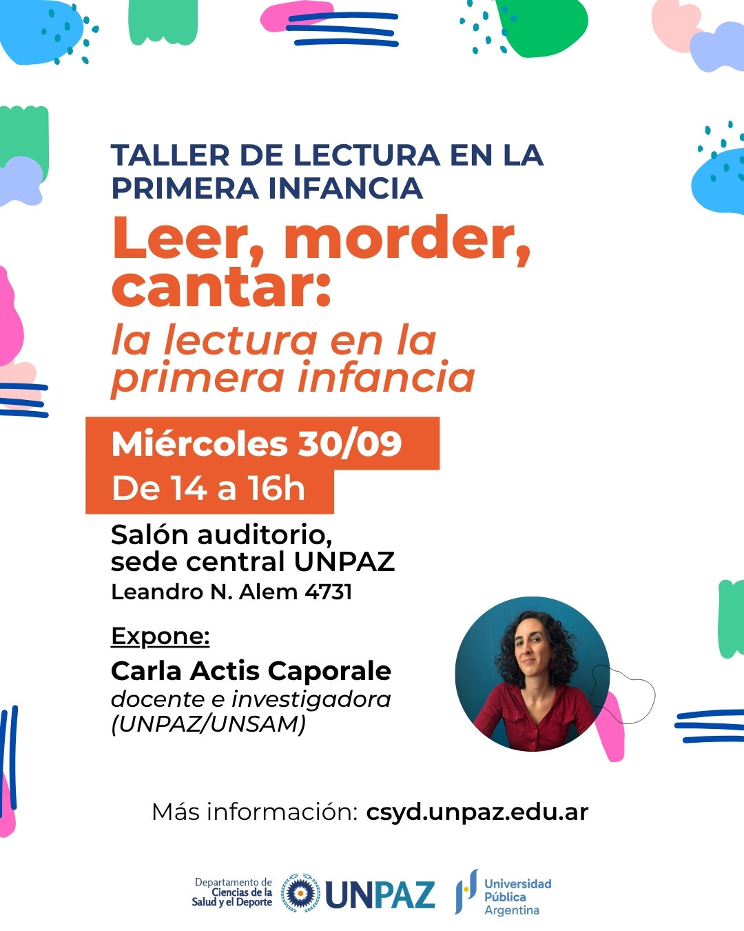 Taller de lectura en la primerainfancia