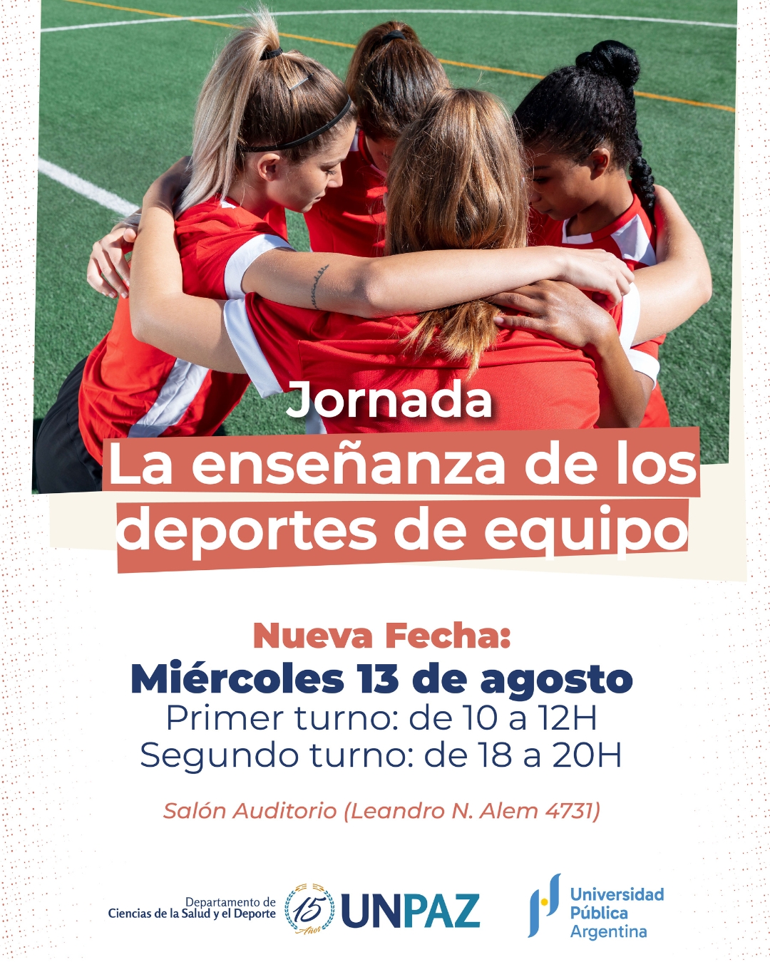 Charla académica sobre deportes de equipo - UNPAZ