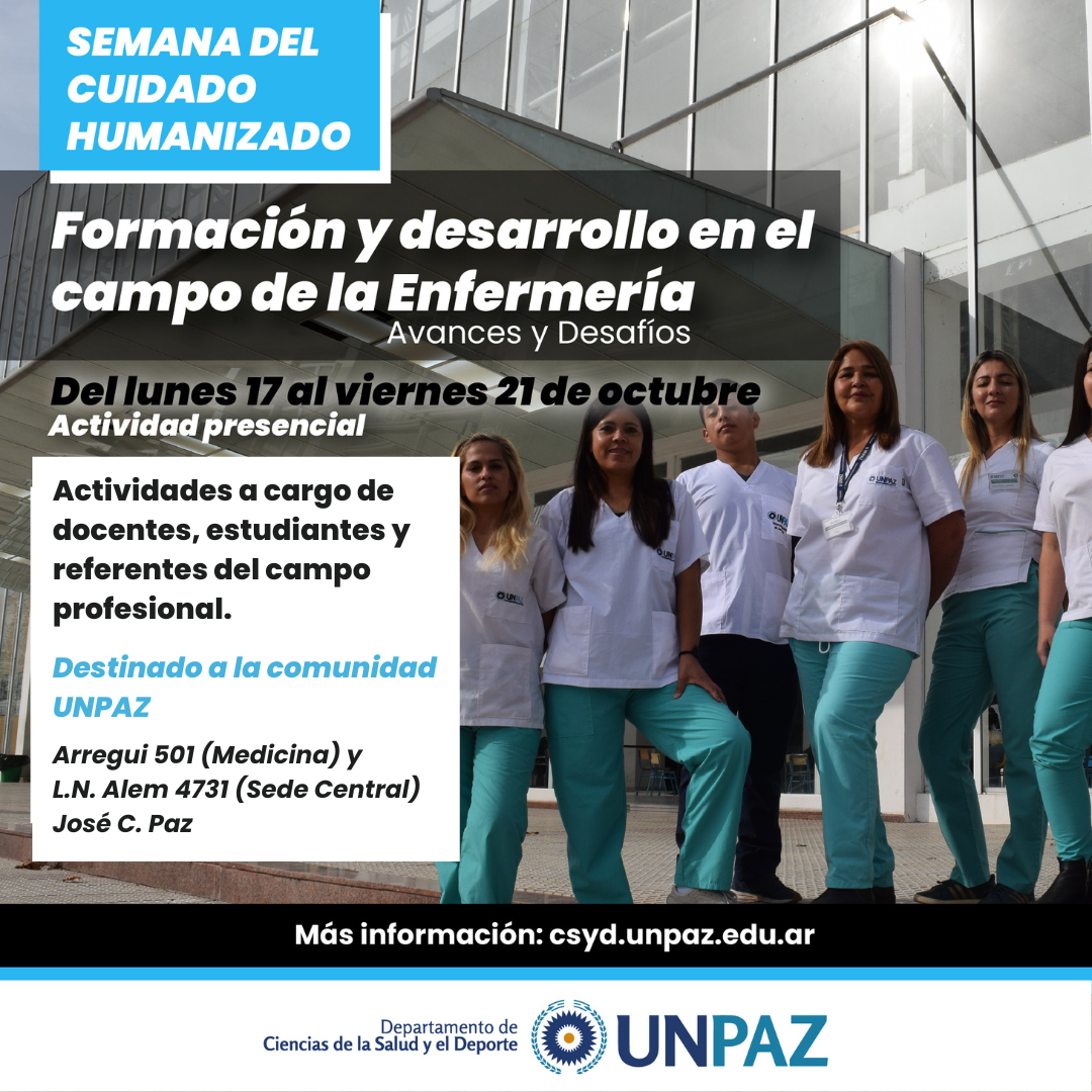 Semana del cuidado humanizado: "Formación y desarrollo en el campo de ...