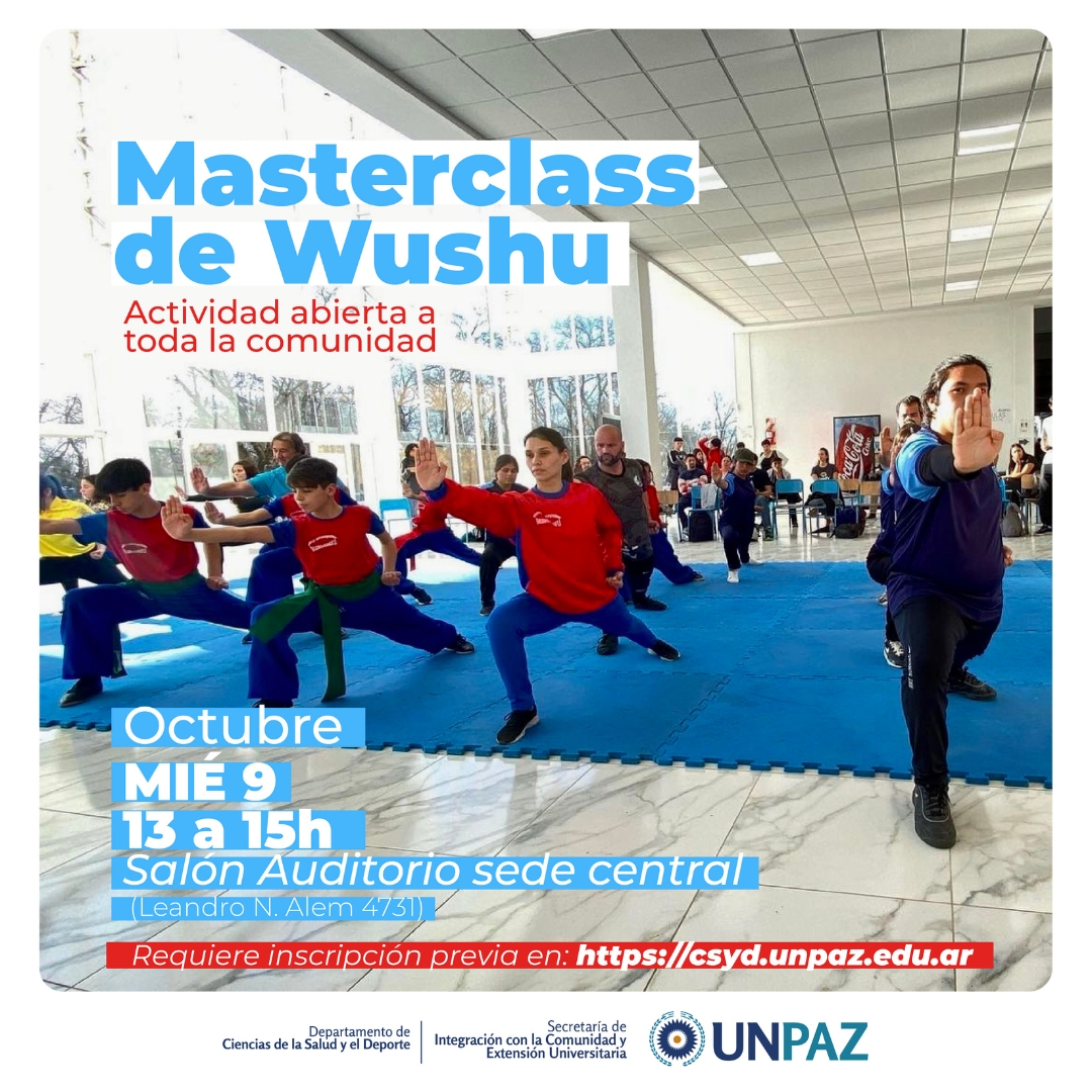 MASTERCLASS DE WUSHU - UNPAZ