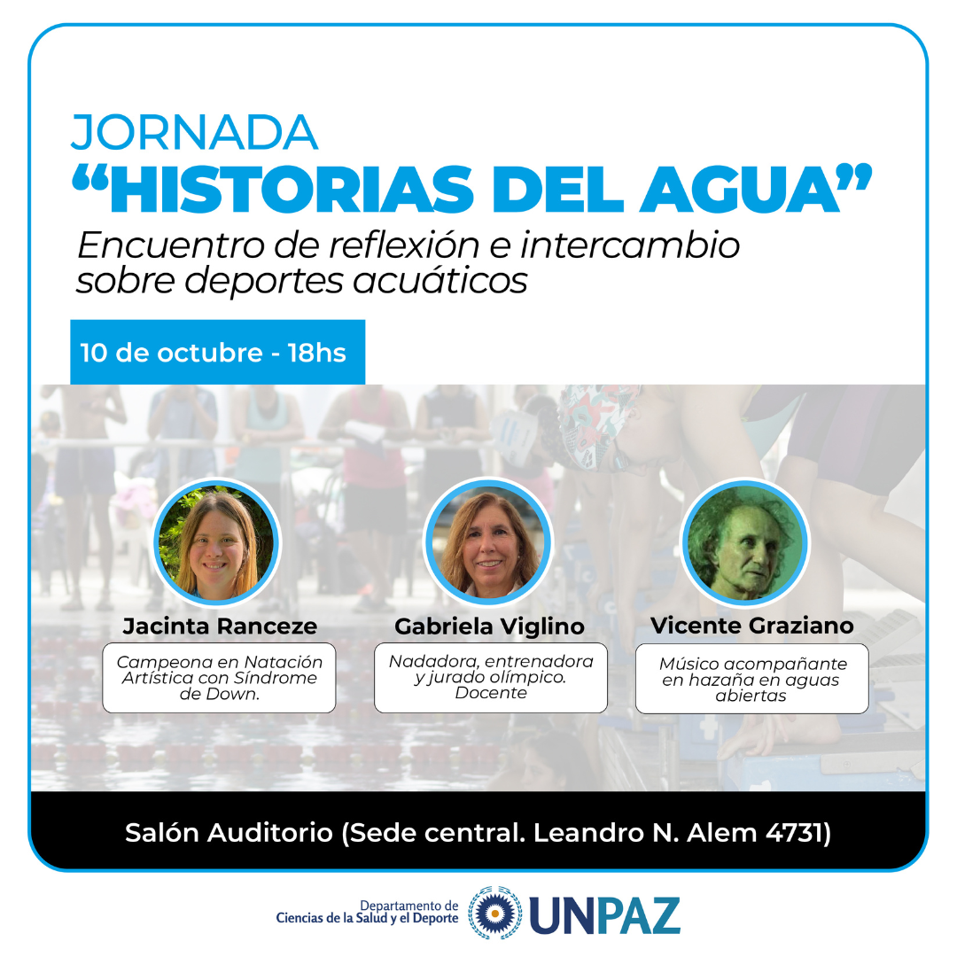 JORNADA "HISTORIAS DEL AGUA" - UNPAZ
