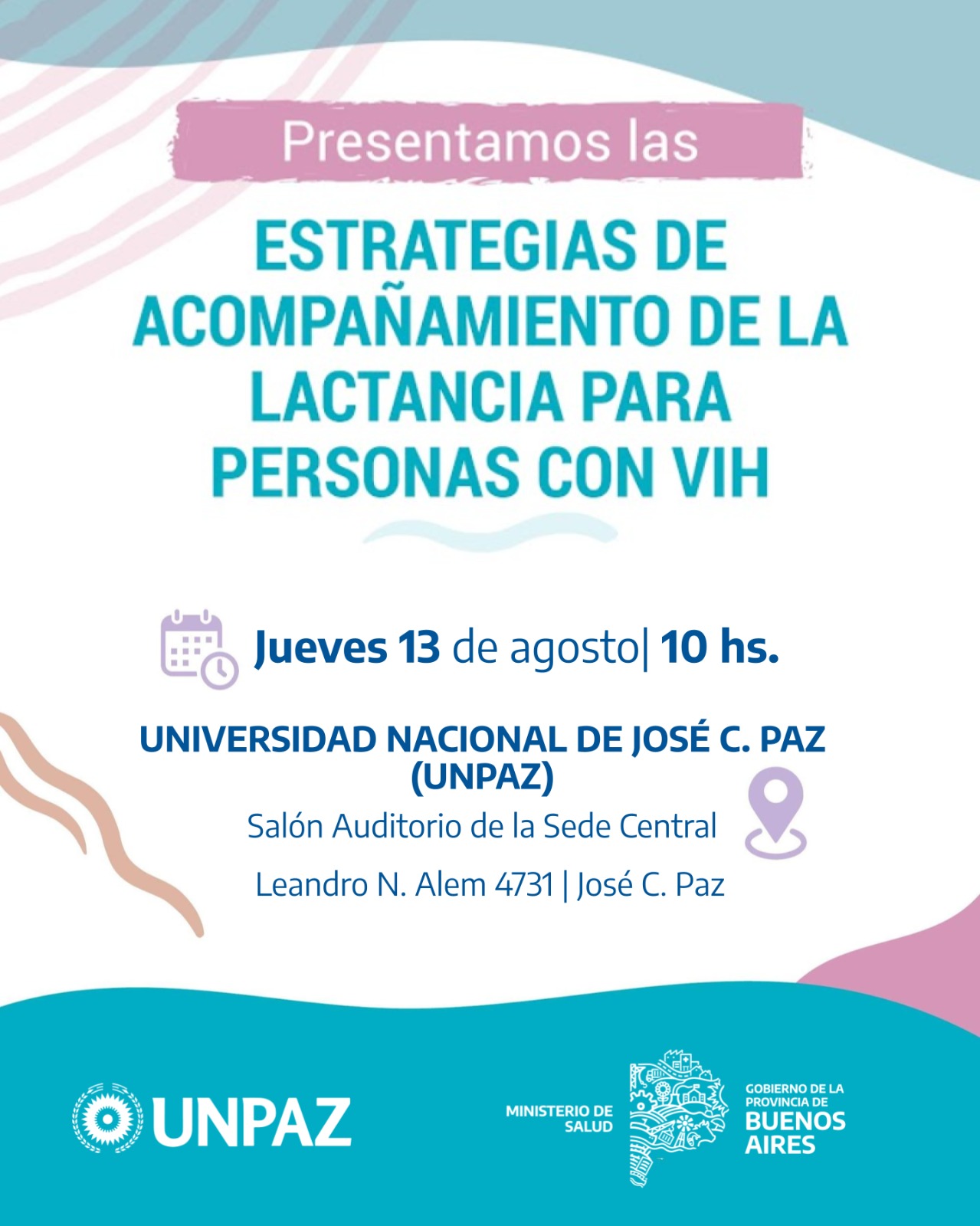 Presentación de “Estrategias de acompañamiento de la lactancia para personas con VIH” en la UNPAZ - UNPAZ