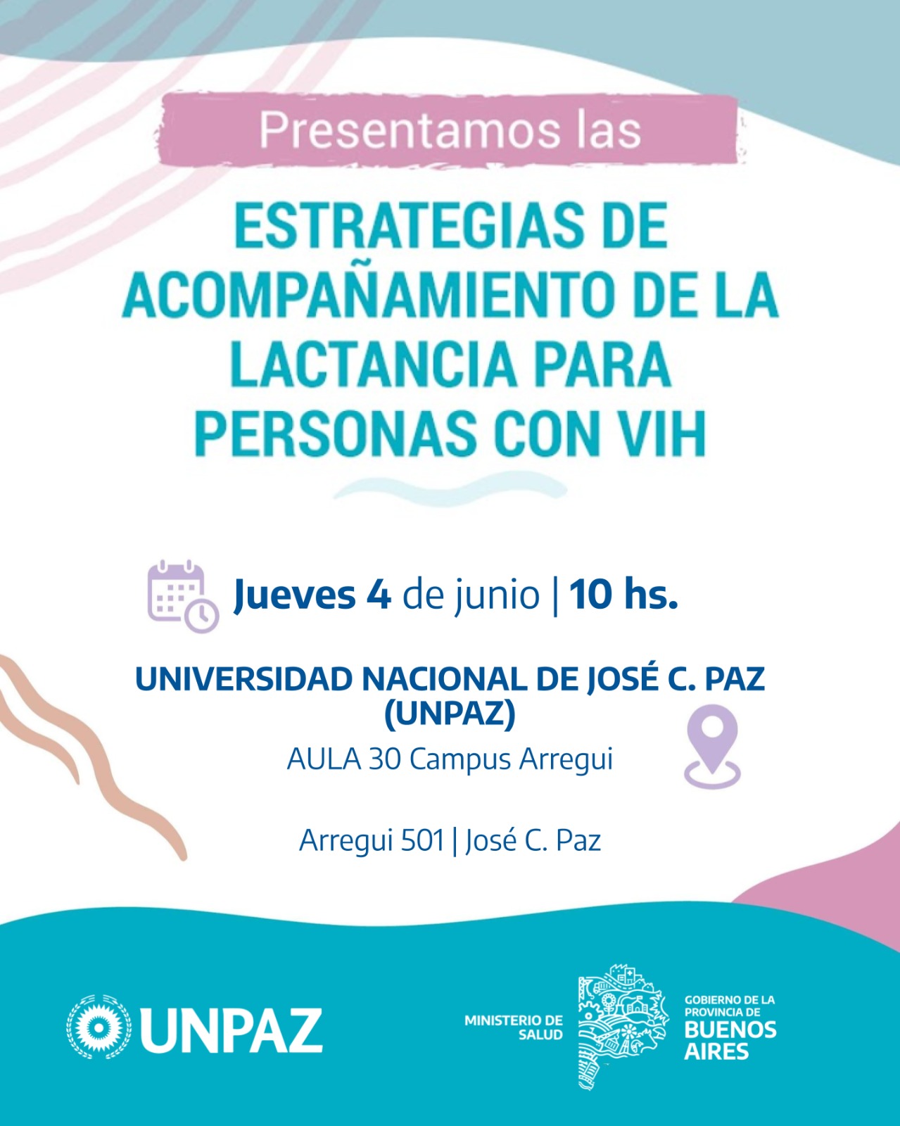 Presentación de las “Estrategias de acompañamiento de la lactancia para personas con VIH” en la UNPAZ