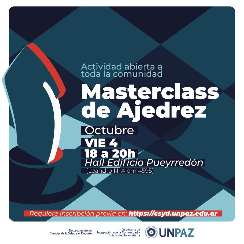 Másterclass de Ajedrez - UNPAZ