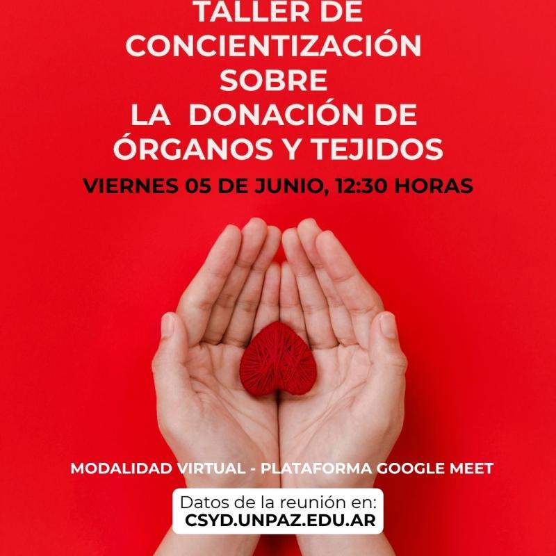 La UNPAZ realizará actividades de concientización sobre la donación de órganos y tejidos