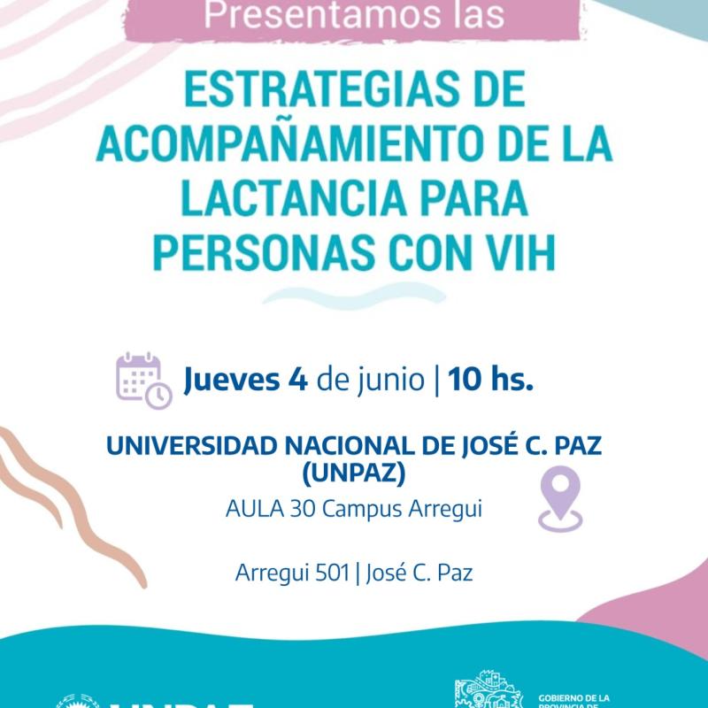 Presentación de las “Estrategias de acompañamiento de la lactancia para personas con VIH” en la UNPAZ